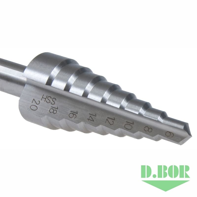 Сверло по металлу, ступенчатое, HSS-G, Gr. 3a, 6,0-30,0х2,0/100 мм (арт. 48503a0w2d) "D.BOR"