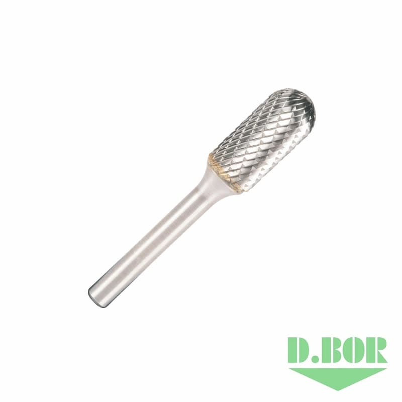 Бор-фреза форма С (цилиндр со сферическим концом) 9,6*19,0/64,0 хв. 6 мм, 
(арт. 9f-12096k02d) "D.BOR"