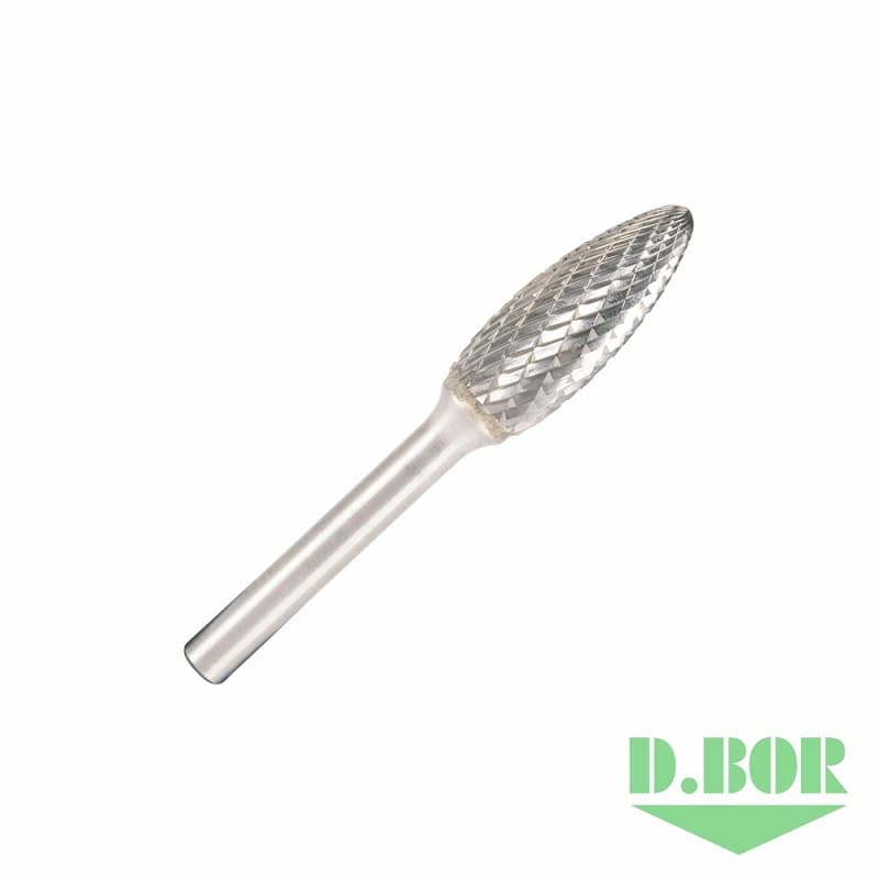 Бор-фреза форма Н (язык пламени) 8,0*19,0/64,0 хв. 6 мм, (арт. 9f-17080k02d) "D.BOR"