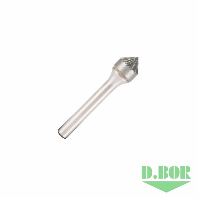 Бор-фреза форма K (зенкера с вершиной 90°) 6,0*3,0/50,0 хв. 6 мм, 
(арт. 9f-20060k02d) "D.BOR"