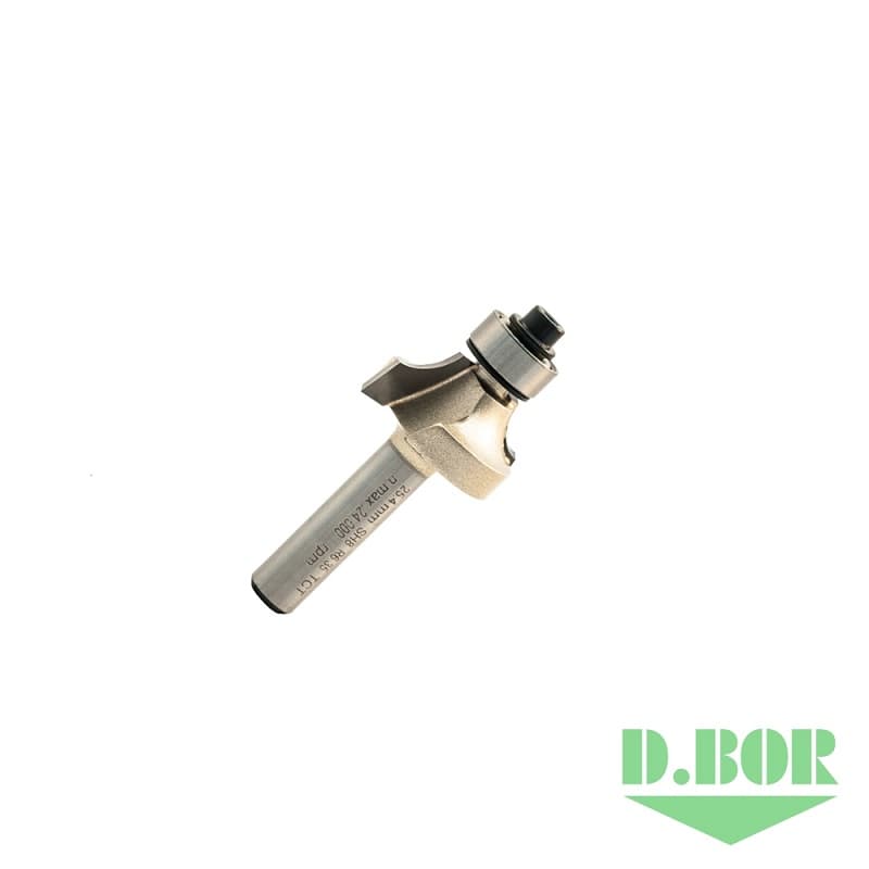 Полукруглая вогнутая фреза (серия 301) 25,4*13,5/45,4 R-6,35 хв. 8 мм., 
(арт. 9r-2016254w2d) "D.BOR"