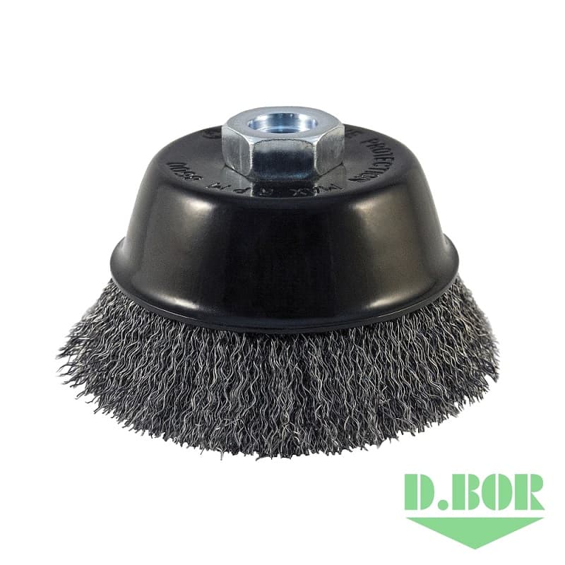 Щётка чашечная гофрированная для УШМ, METAL Standard, 75xМ14 - S0.30 - RPM 12500 (арт. D01-MS-075-M14-030) "D.BOR"