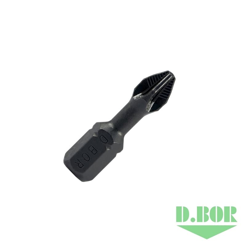 Биты для ударного (импульсного) инструмента IMPACT, Pz 3x25 мм, Torsion, ACR2, C 6,3 
(арт. D-ITA-PZ03-025-010) (10 шт.) "D.BOR"