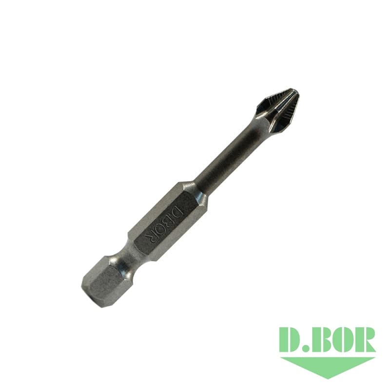 Биты намагниченные MAGNETIC, Ph 2x50 мм, Torsion, ACR2, E 6,3 
(арт. D-MTA-PH02-050-010) (10 шт.) "D.BOR"