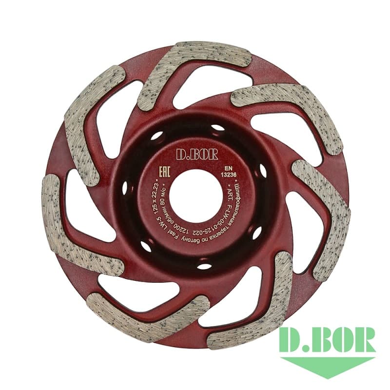 Алмазная шлиф. тарелка, Fast LW-5, 125x22,23 (арт. F-LW-05-0125-022) "D.BOR"