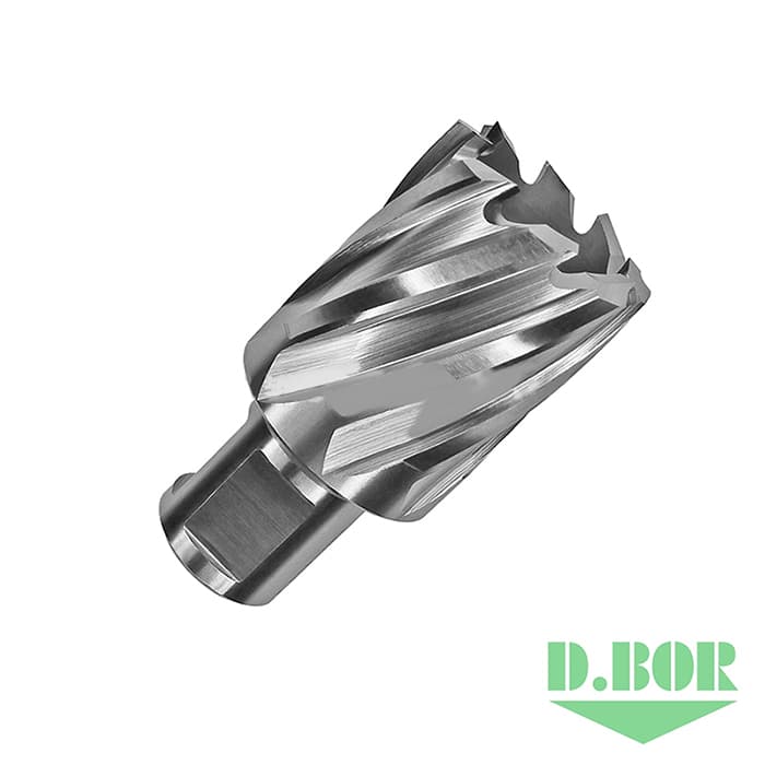 Сверло по металлу корончатое с хв. Weldon 19 мм (3/4''), HSS 20*30/63 
(арт. CD-HSS-030-020-W) "D.BOR"
