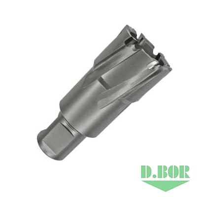 Сверло по металлу корончатое с хв. Weldon 19 мм (3/4''), HM 28*35/73 
(арт. CD-HM-035-028-W) "D.BOR"