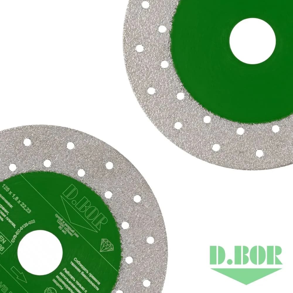Алмазный диск Ceramic VB Edge Cut, 125x1,8x22,23 (арт. CVB-EC-0125-022) "D.BOR"