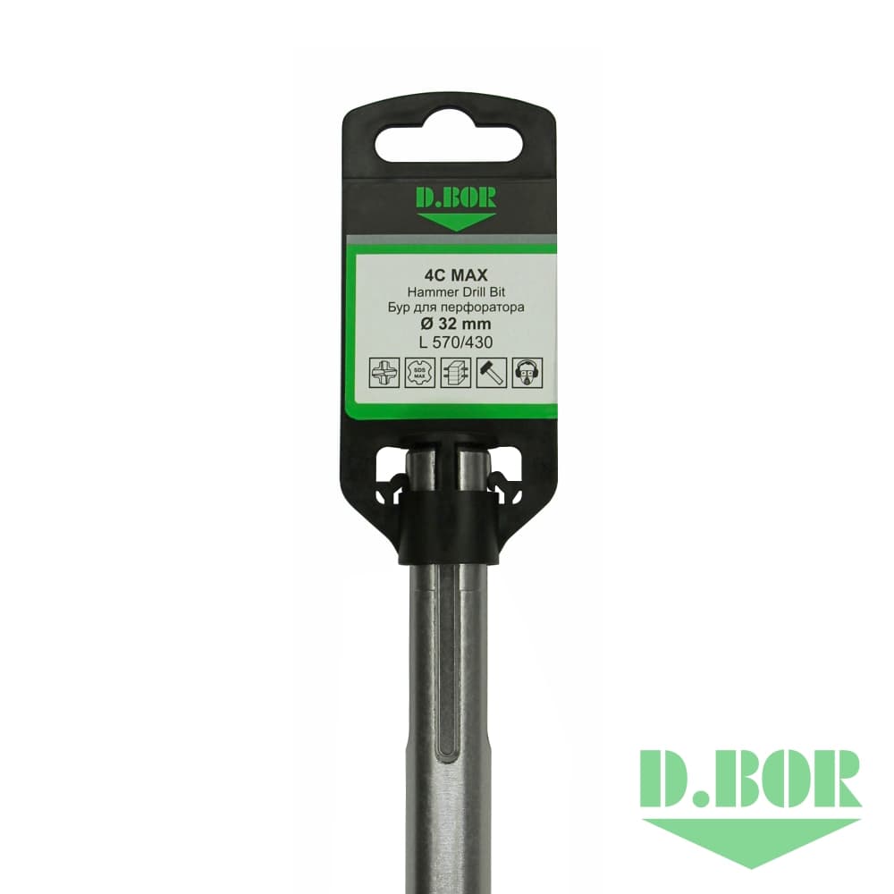 Бур SDS-max 4C MAX 45*1360/1500, 4-cutting (арт. 4MD45L1500) "D.BOR"