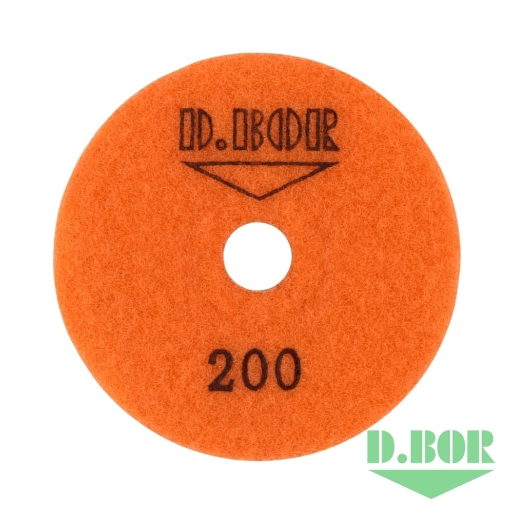 Алмазный гибкий шлифовальный круг STONE-DRY, 100 №200 (арт. S-D-100-0200) "D.BOR"