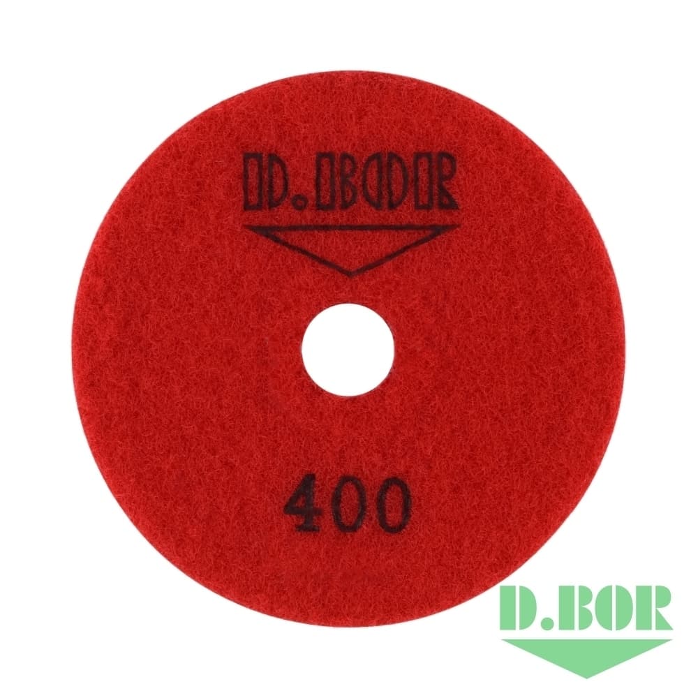 Алмазный гибкий шлифовальный круг STONE-DRY, 100 №400 (арт. S-D-100-0400) "D.BOR"