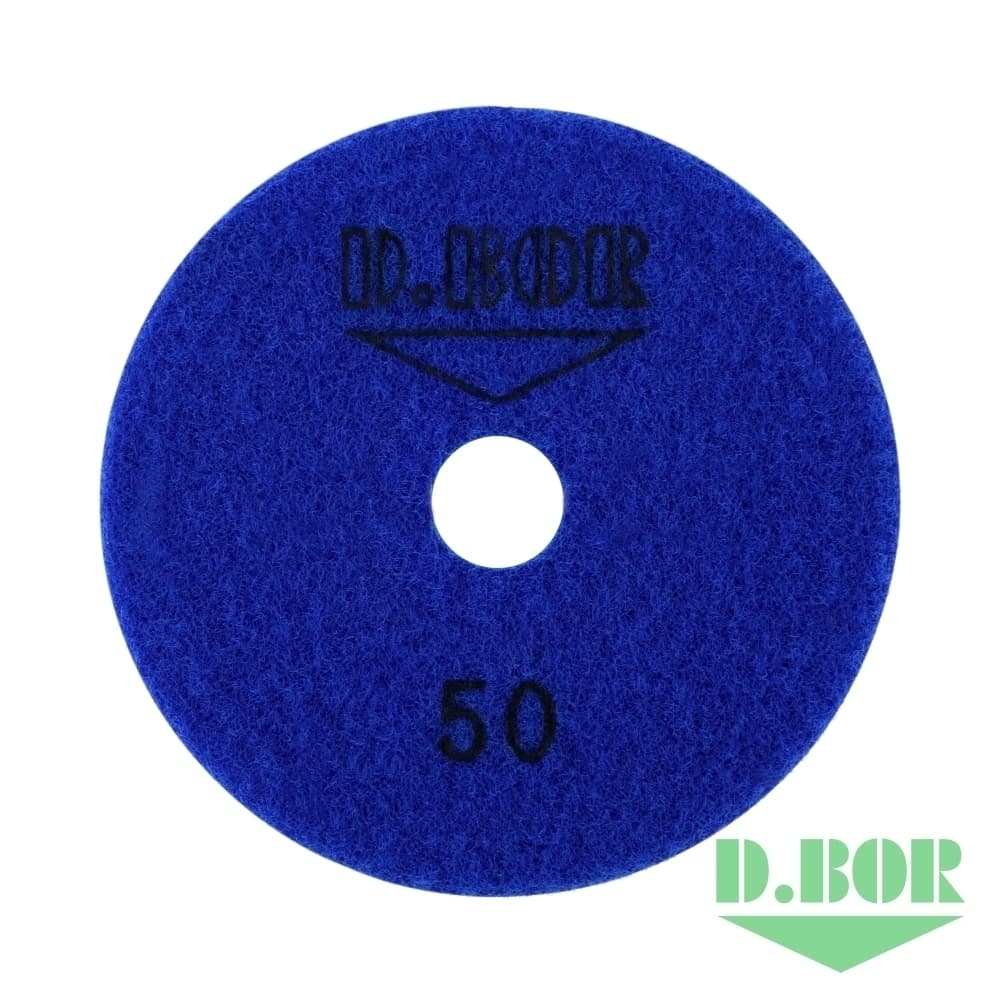 Алмазный гибкий шлифовальный круг STONE-DRY, 100 №50 (арт. S-D-100-0050) "D.BOR"