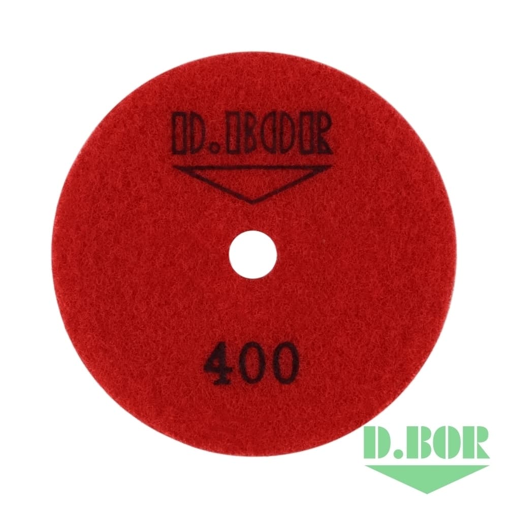 Алмазный гибкий шлифовальный круг STONE-WET+DRY, 100 №400 (арт. S-WD-100-0400) "D.BOR"