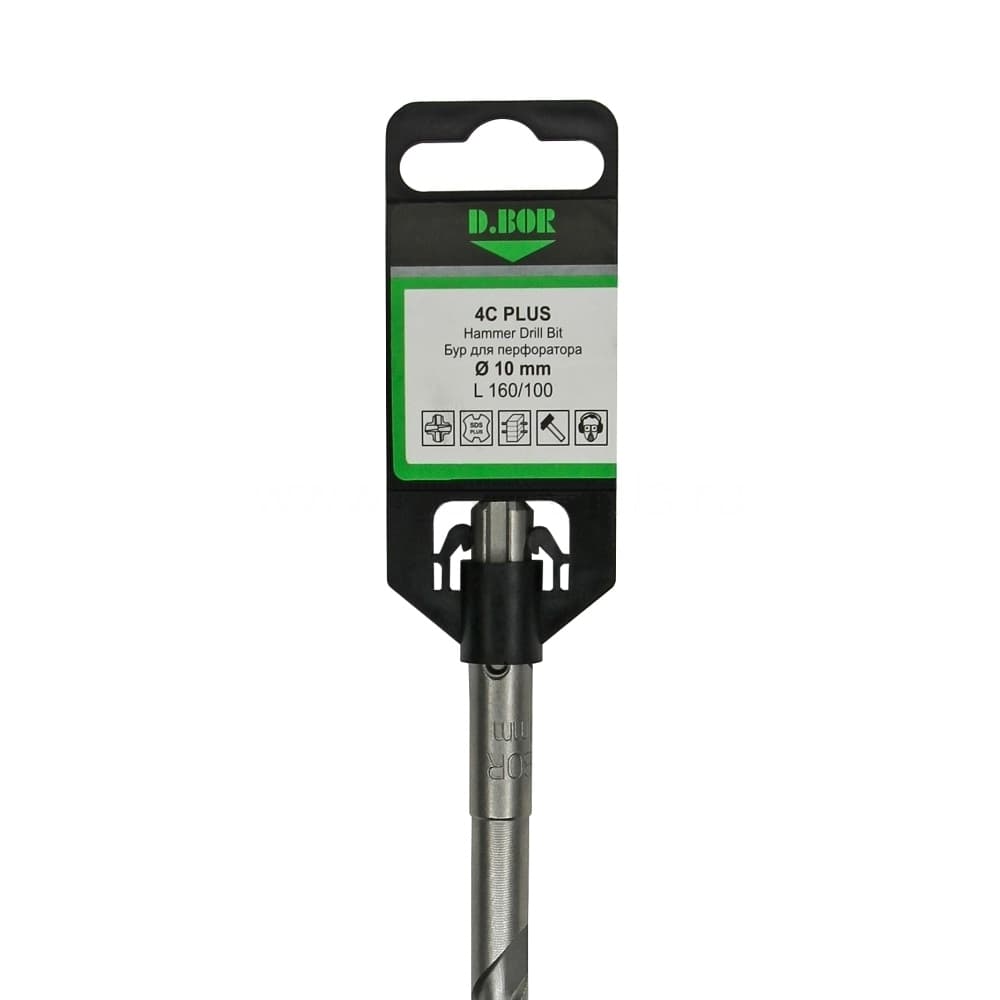 Бур SDS-plus 4C PLUS 10*940/1000, 4-cutting (арт. 4PD10L1000) "D.BOR"
