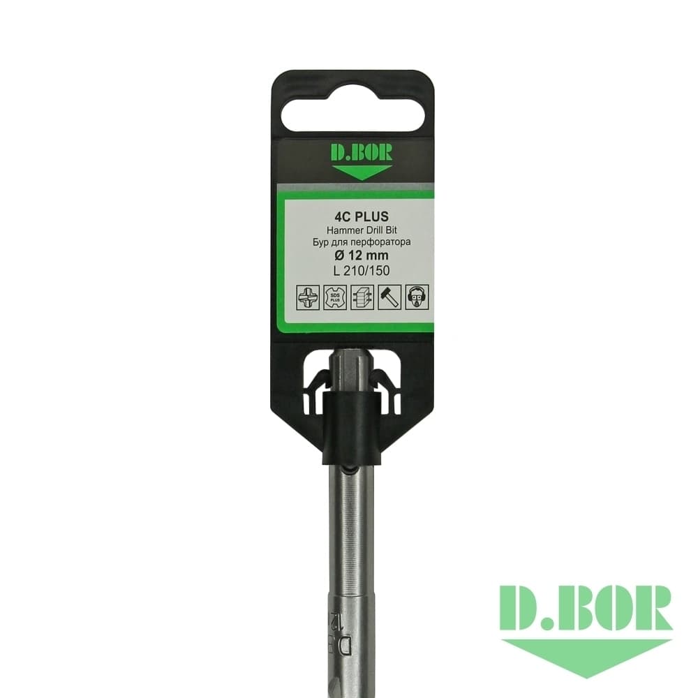 Бур SDS-plus 4C PLUS 14*250/310, 4-cutting (арт. 4PD14L0310) "D.BOR"