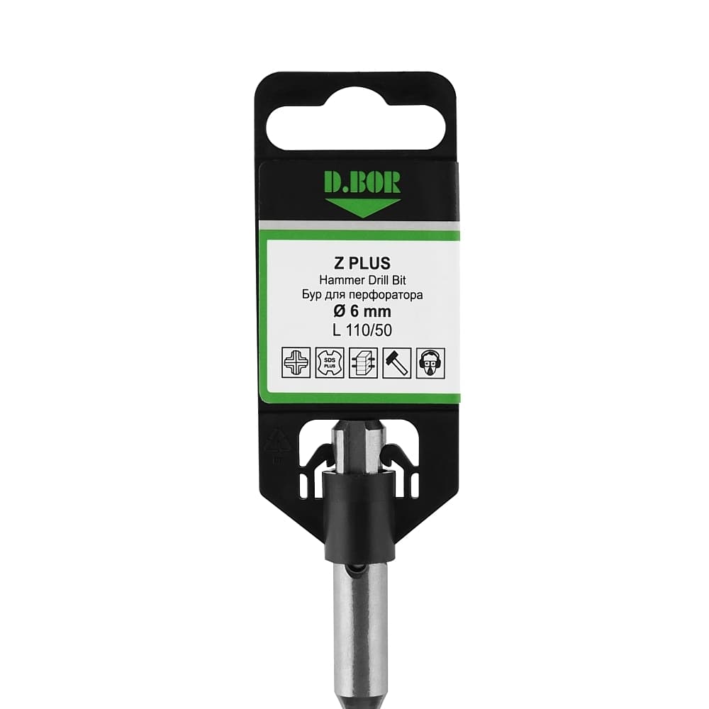 Бур SDS-plus Z PLUS 6*250/310, 4-cutting (арт. 4ZPD06L0310) "D.BOR"
