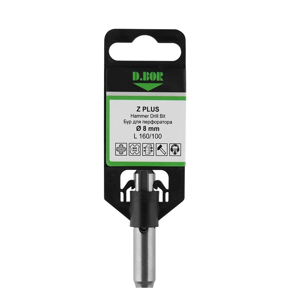 Бур SDS-plus Z PLUS 8*250/310, 4-cutting (арт. 4ZPD08L0310) "D.BOR"