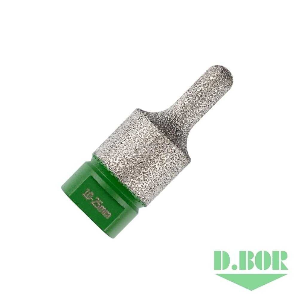 Алмазная фреза (прямая), хв. М14, KERAMOGRANIT-DRY, 10-25 мм (арт. KG-D-DC2-10-25) "D.BOR"