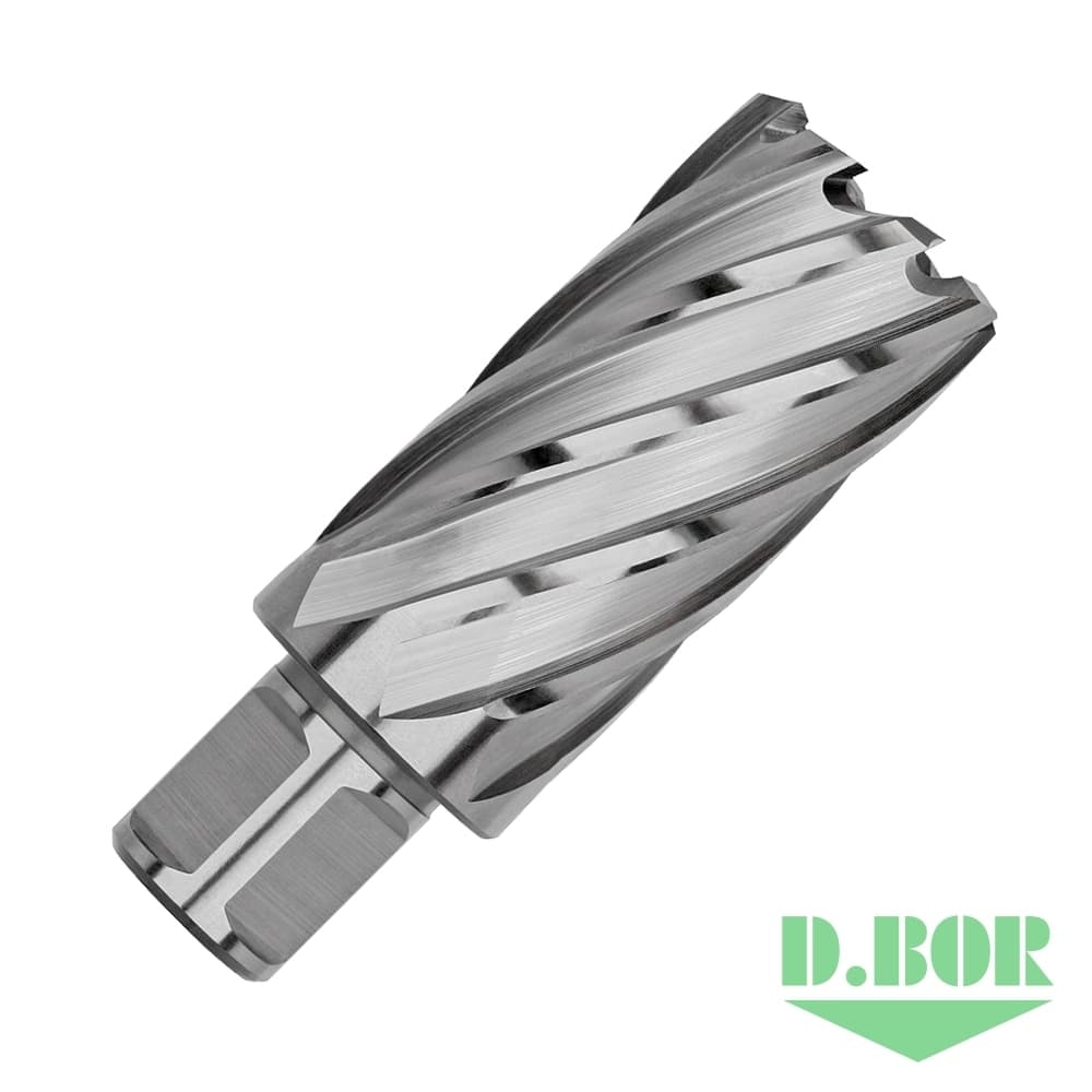 Сверло по металлу корончатое с хв. Weldon 19 мм (3/4''), HSS-Co 26*55/88 
(арт. CD-CO8-055-026-W) "D.BOR"