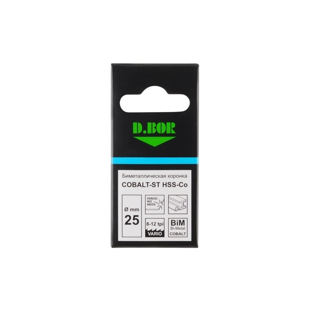 Биметаллическая коронка COBALT-ST (M42) мелкий зуб, 30 мм (арт. HS-BIM-ST-38-030) "D.BOR"