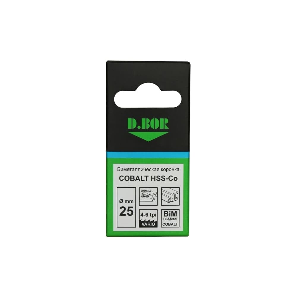 Биметаллическая коронка COBALT (M42), 14 мм (арт. HS-BIM-CO-38-014) "D.BOR"