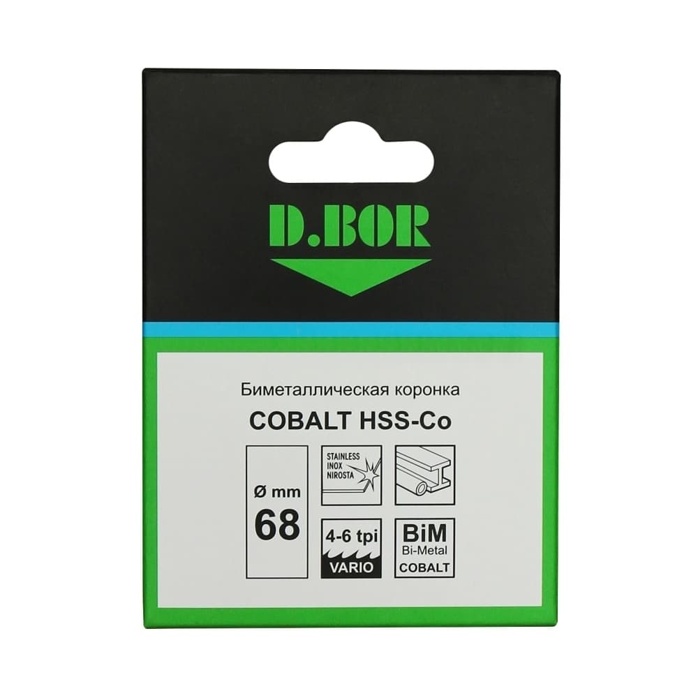 Биметаллическая коронка COBALT (M42), 111 мм (арт. HS-BIM-CO-38-111) "D.BOR"