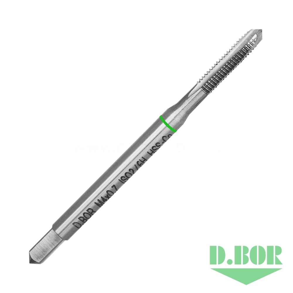 Машинный метчик DIN 371 Form-B HSS-Co, M4x0,70 (арт. TCT-402-040-070) "D.BOR"