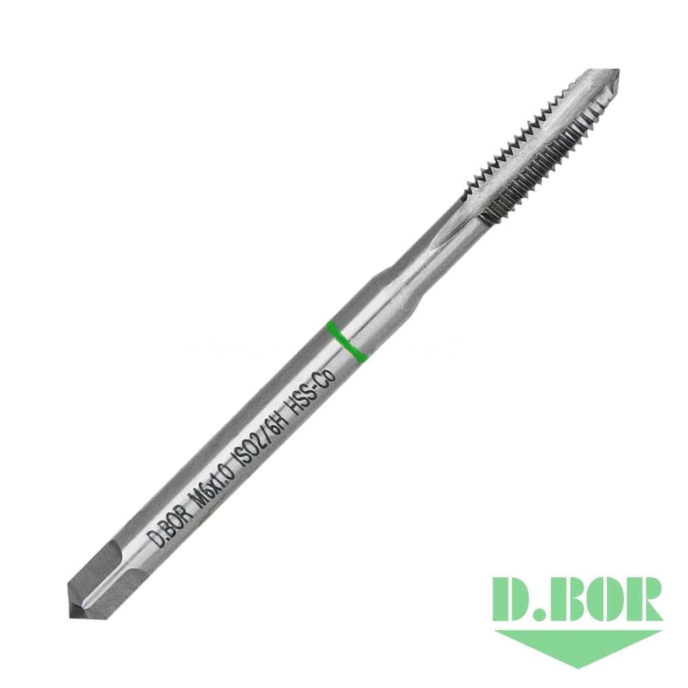 Машинный метчик DIN 371 Form-B HSS-Co, M6x1,00 (арт. TCT-402-060-100) "D.BOR"