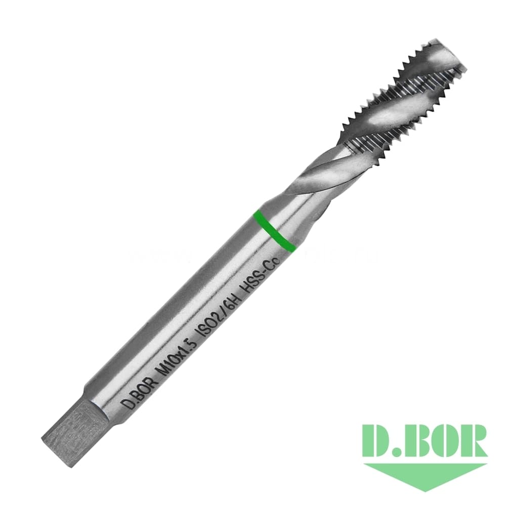 Машинный метчик SPIRAL DIN 371 Form-C HSS-Co, M8x1,25 (арт. TCT-422-080-125) "D.BOR"