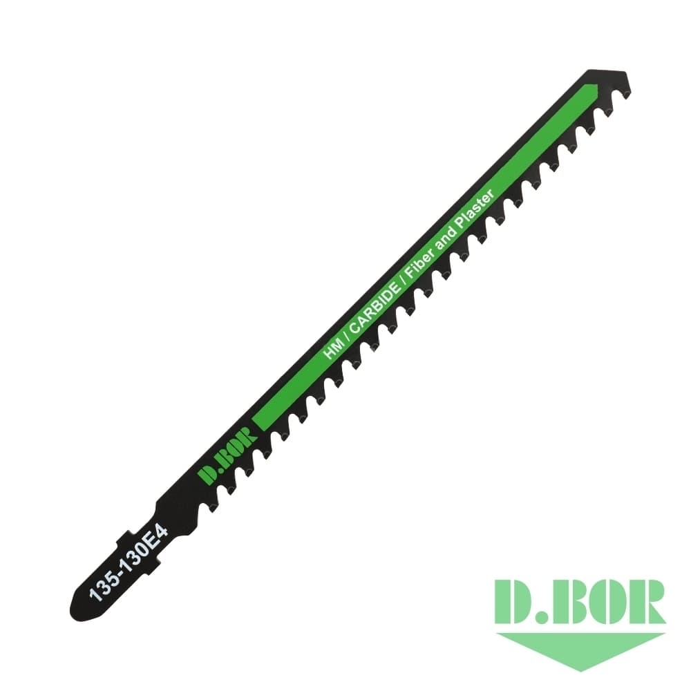 Пилка по абразивному материалу 105/130*4 мм HM / CARBIDE / Fiber and Plaster 
(T341HM) (арт. 135-130E4-01) (1 шт.) "D.BOR"