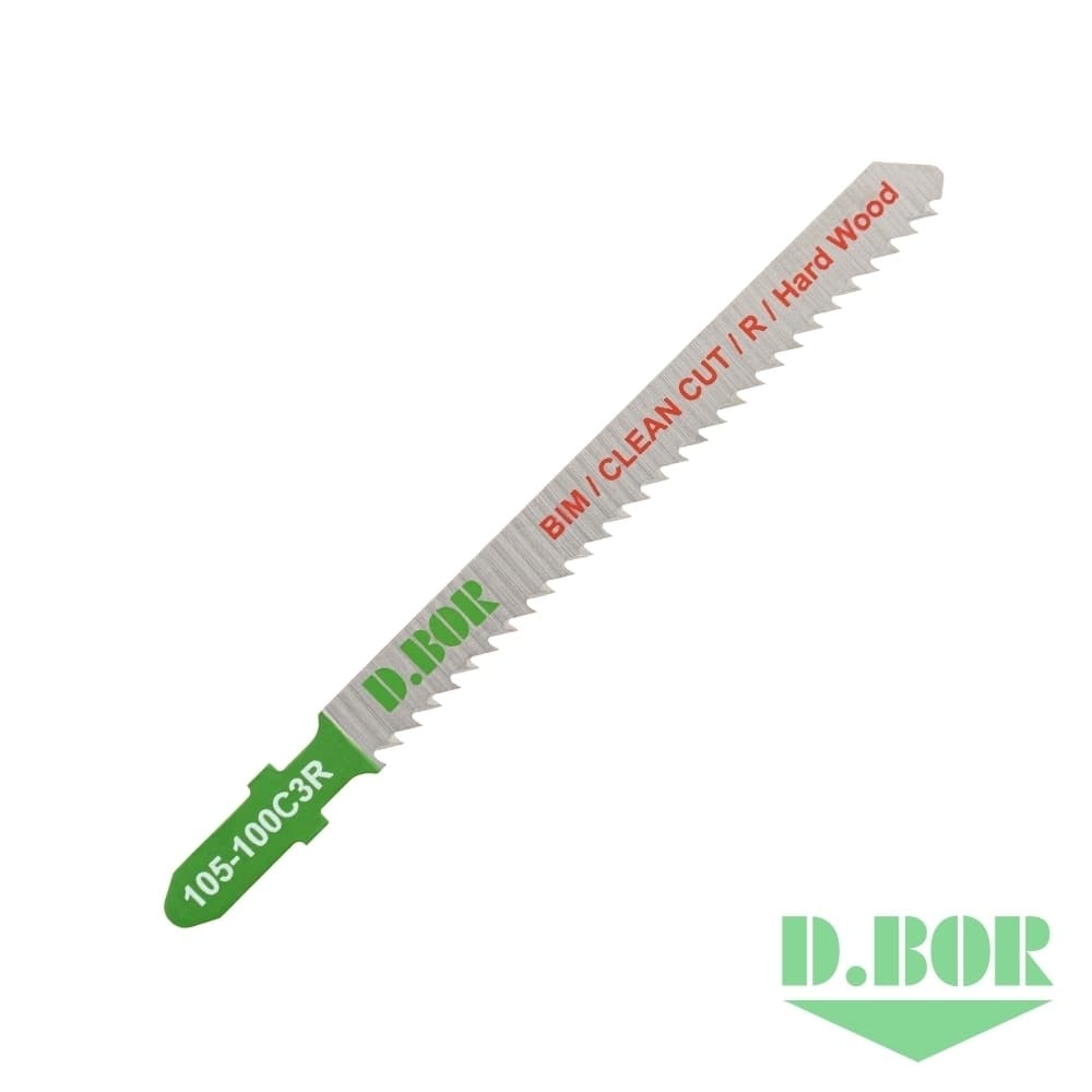 Пилки по дереву 75/100*2,5 мм BIM / CLEAN CUT / R / Hard Wood (T101BRF/3102-F) 
(арт. 105-100C3R-02) (2 шт.) "D.BOR"