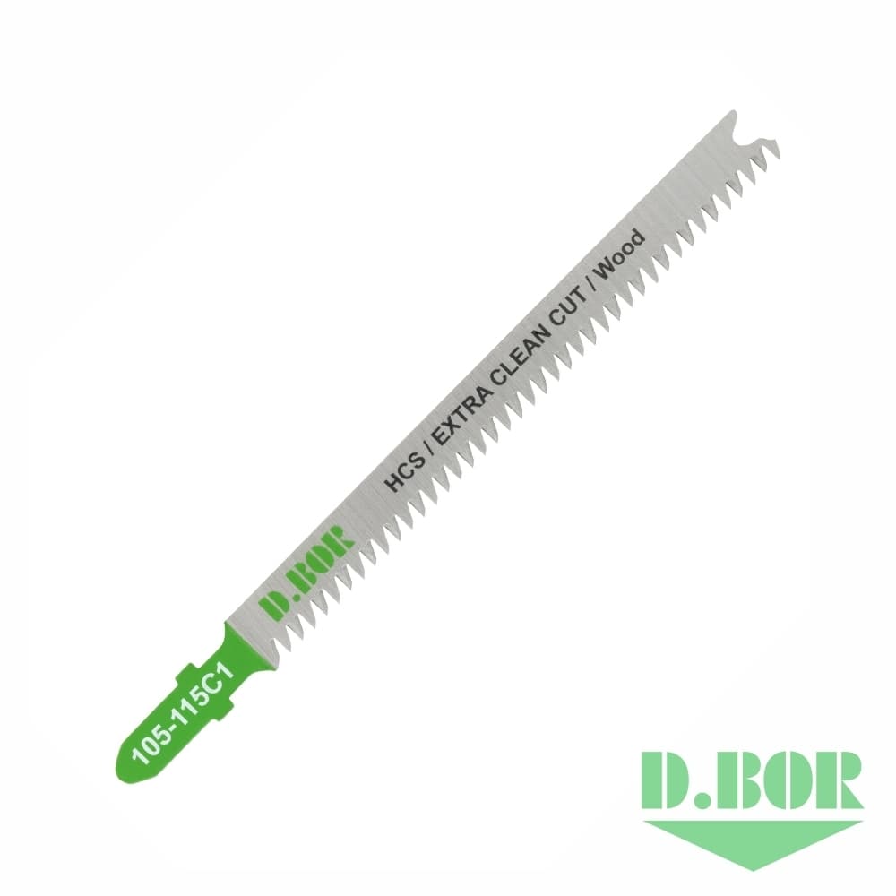 Пилки по дереву 90/115*2,2 мм HCS / EXTRA CLEAN CUT / Wood (T308B/3165) 
(арт. 105-115C1-02) (2 шт.) "D.BOR"