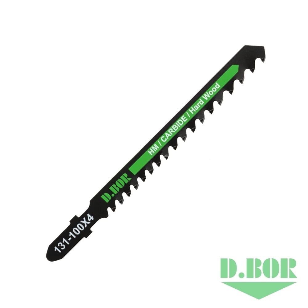 Пилка по дереву 75/100*3,5-5 мм HM / CARBIDE / Hard Wood (T144DHM) 
(арт. 131-100X4-01) (1 шт.) "D.BOR"