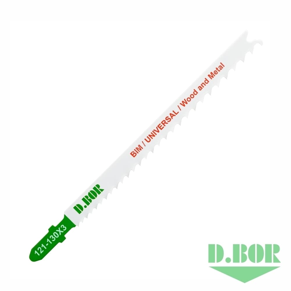 Пилки универсальные 105/130*2,4-5 мм BIM / UNIVERSAL / Wood and Metal 
(T345XF/3156-F) (арт. 121-130X3-02) (2 шт.) "D.BOR"