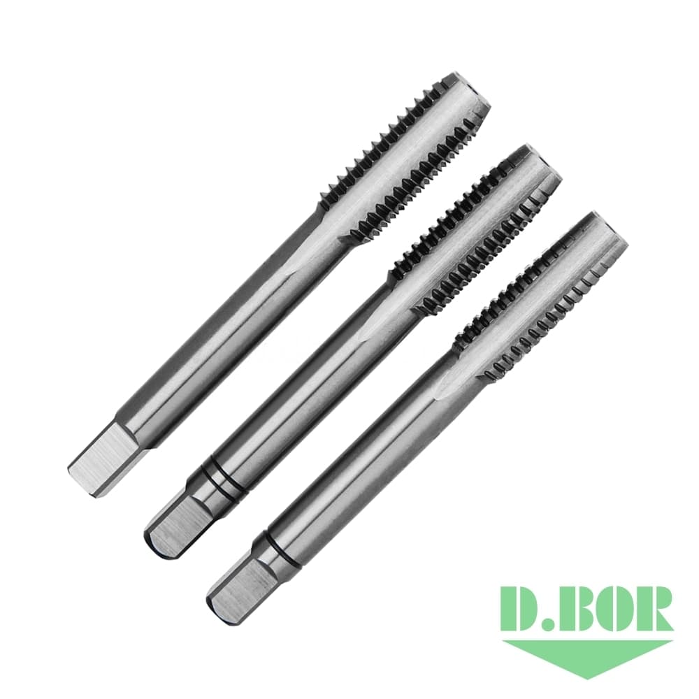 Ручной метчик DIN 352 (3 пр.) HSS-G, M12x1,75 (арт. TCT-100-120-175) "D.BOR"
