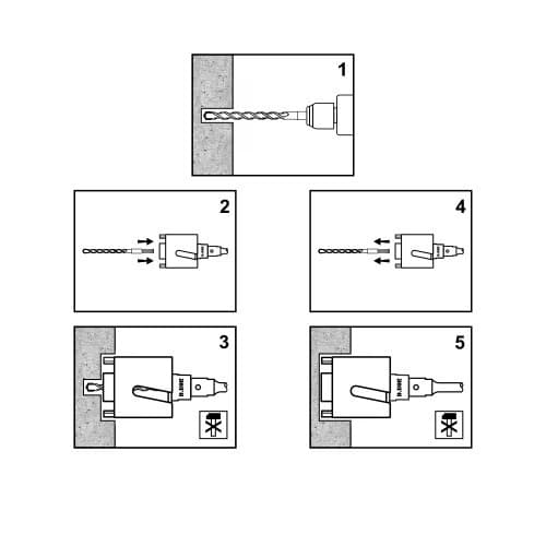Адаптер М16/SDS-plus MAGNET, 110 мм (арт. A-SP-MAG-0110-016) "D.BOR"
