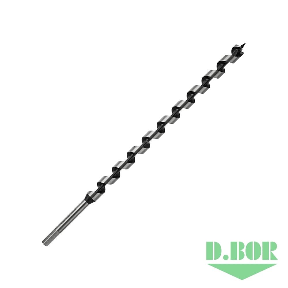 Сверло по дереву спиральное LEWIS, 20*385/460 хв. HEX - 11 мм 
(арт. DBW3-AU1-H-460-20) "D.BOR"