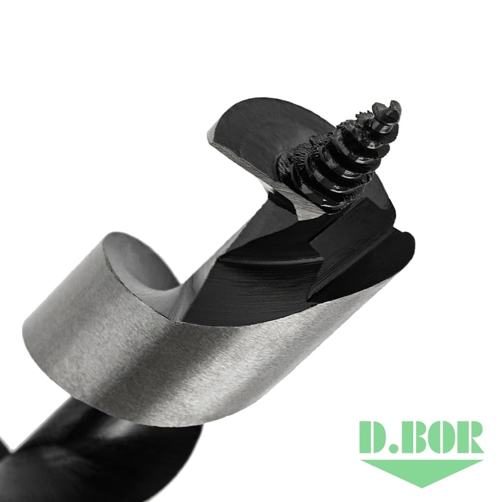 Сверло по дереву спиральное LEWIS, 22*530/600 хв. HEX - 11 мм 
(арт. DBW3-AU1-H-600-22) "D.BOR"