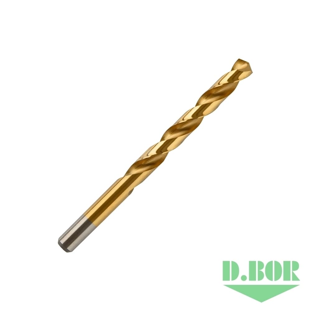 Сверло по металлу нитрид титана, HSS-TiN DIN 338, 10,0*87/133 (арт. TD-338-TIN-100-01) 
(1 шт.) "D.BOR"