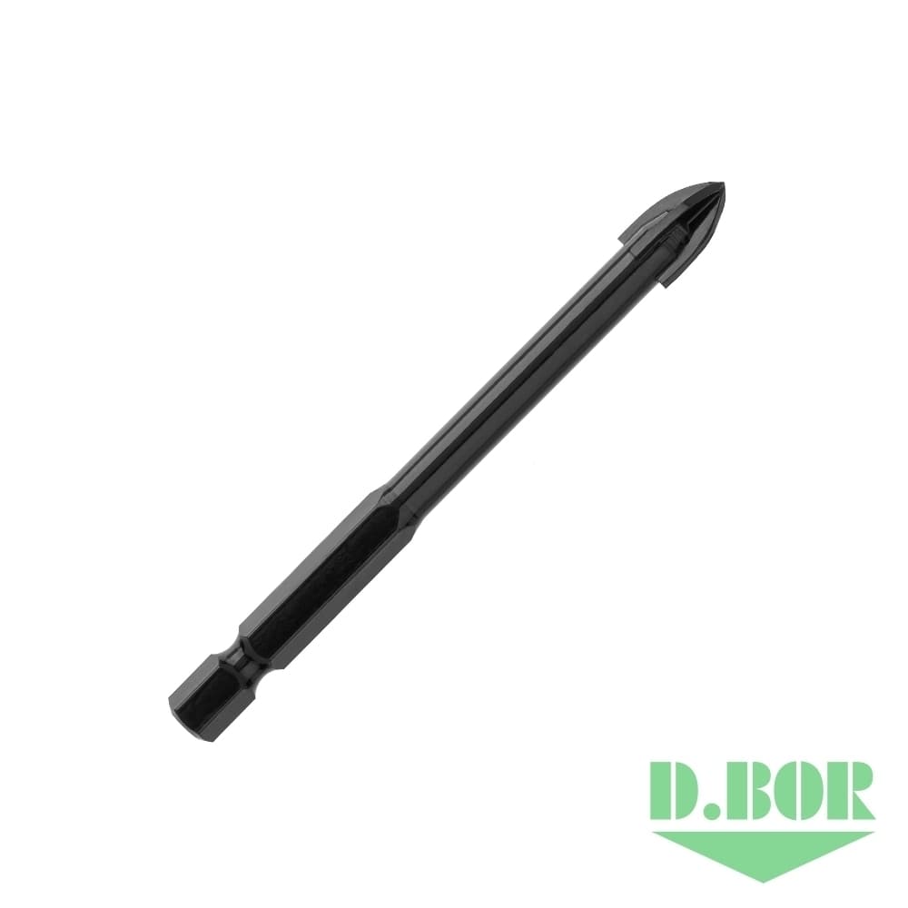 Сверло по стеклу и плитке Glass 4C 12*95 (арт. DB-G4C-H-12) "D.BOR"