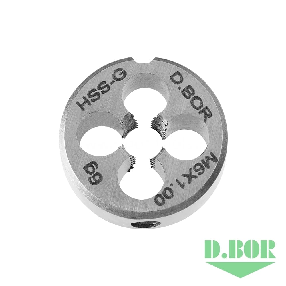 Плашка DIN 223 Form-B HSS-G, M5x0,80, 20х7 (арт. TCT-700-050-080) "D.BOR"